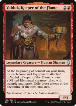 Valduk, Keeper of the Flame [Dominaria] Magic MTG - Image 1