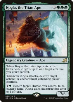 Kogla, the Titan Ape 1x FOIL IKO MTG Ikoria Rare MINT green - Image 1