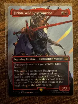 Firion, Wild Rose Warrior (Borderless) (Surge Foil) Final Fantasy MTG 0531 - Image 1