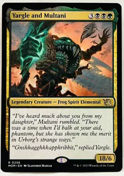 MTG -Yargle and Multani - #256-March of the Machine (MOM) -Regular- NM - Image 1
