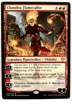 MTG Chandra, Flamecaller - #145-Mythic Commander 2020 C20- Regular-NM - Image 1