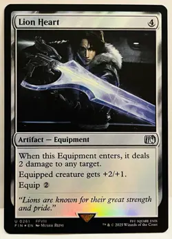 Lion Heart -#261-MTG-FINAL FANTASY-FOIL-NM - Image 1