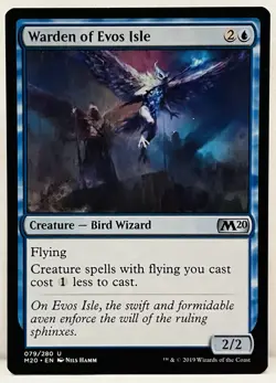 Warden of Evos Isle -#79-MTG-Core Set 2020 (M20)-Regular-NM - Image 1