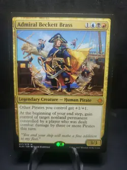 MTG - Admiral Beckett Brass Ixalan Regular Mythic #217/279 Near Mint - Image 1