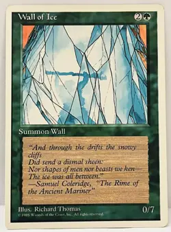 Wall of Ice -#0/7-MTG-Fourth Edition (4ED)-Regular-MP - Image 1