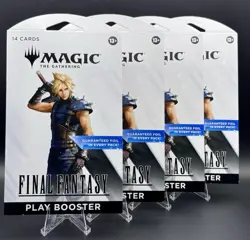 MTG Final Fantasy Sleeved Play Booster Packs Lot of 4 Factory Sealed - Image 1