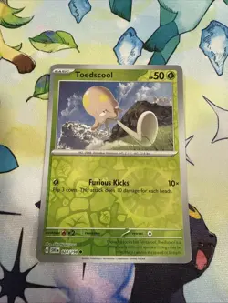 Reverse Holo Toedscool 024/198 Common Scarlet & Violet Pokemon TCG - Image 1