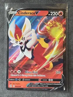 Cinderace V 043/264 Swsh08: Fusion Strike Holo Pokemon TCG Near Mint - Image 1