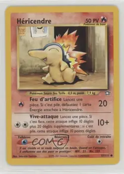 Cyndaquil French Pokemon Neo Genesis #57 2000 - Image 1