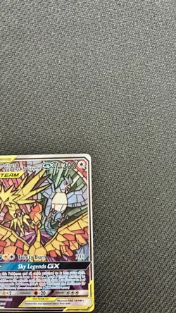Pokemon - Moltres Zapdos & Articuno GX Hidden Fates SM210 - Stained Glass Promo - Image 4