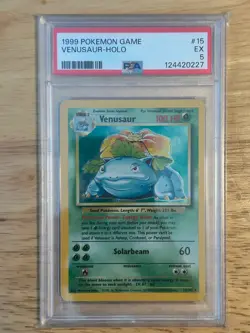 Venusaur 015/102 Base Set Holo Pokemon PSA 5 - Image 1