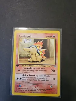 2000 Pokemon Neo Genesis 1st Edition Cyndaquil #57/111 - Image 1