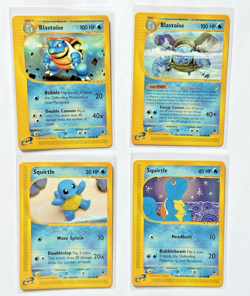 Sequential Blastoise (36-37) & Squirtle (131-132) Pokemon Expedition-NM-Non Holo - Image 1