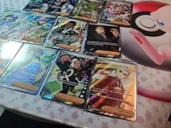 Lot of 12 Full Art Trainer Pokemon Cards NM Lacey Clive Cassiopeia Giovanni's - Image 3