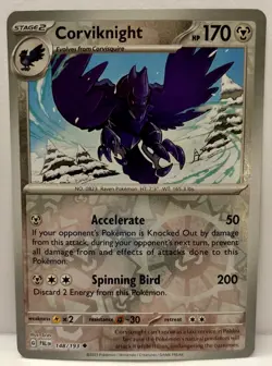 Corviknight - 148/193 Paldea Evolved Reverse Holo Uncommon Pokemon - NM - Image 1