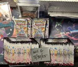 97 Prismatic Evolutions Booster Packs Factory Sealed Pokemon Packs - Image 1