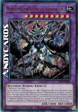 MEMENTOMICTLAN TECUHTLICA - CREATION KING • Ultra R • 25LP EN009 • Lim • Yugioh! - Image 1