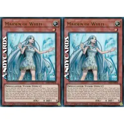 MAIDEN OF WHITE 2x (Fanciulla Del Bianco) • Ultra R • 25LP EN018 • Lim • Yugioh! - Image 1