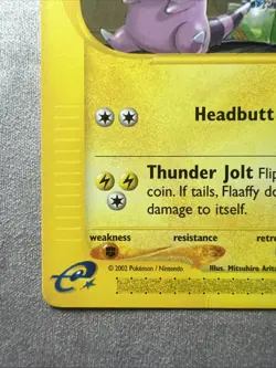 2002 Flaaffy Christmas Tree Pokemon Expedition  77/165 Card LP - Image 3