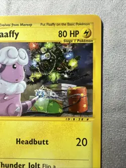 2002 Flaaffy Christmas Tree Pokemon Expedition  77/165 Card LP - Image 5