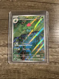 PokÃ©mon TCG Ivysaur Scarlet Violet-151 Holo Card 167/165 Illustration Rare - Image 1