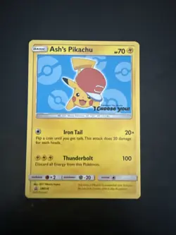 Ash's Pikachu TCG SM109 SM112 SM114 2017 Promo PokÃ©mon Card Set - Image 1