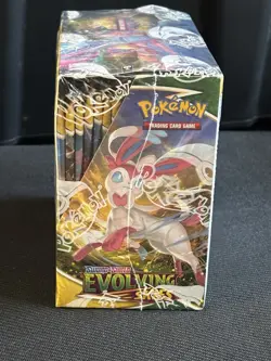 Pokemon TCG Sword & Shield EVOLVING SKIES Booster Box Factory Sealed 36 Packs - Image 3