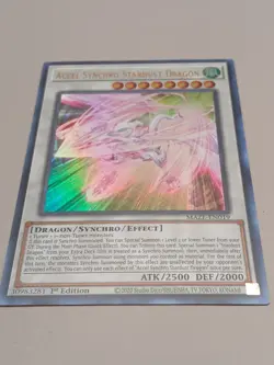 Yugioh Accel Synchro Stardust Dragon MAZE-EN019 1st ULTRA (NM) - Image 1