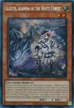 Yugioh! LP Elzette, Azamina of the White Forest - SUDA-EN008 - Secret Rare - 1st - Image 1