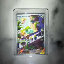PokÃ©mon TCG Bulbasaur Holo Card 143/142 Stellar Crown Illustration Rare Full Art - Image 1