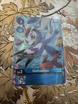 Digimon Card Game Gomamon Alternate Alt Art Foil BT7-018 - Image 1