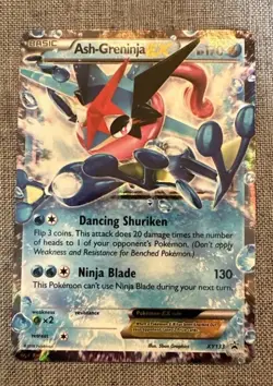 Pokemon TCG Ash-Greninja EX XY Black Star Promo XY133 Holo Card - Image 1
