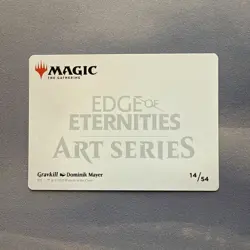 Gravkill Art Card Gold-Stamped Planeswalker Symbol Art Series 14/54 EOE MTG Mint - Image 2