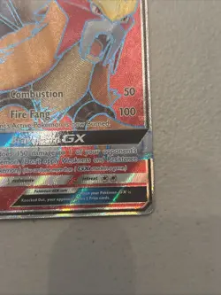 PokÃ©mon Entei GX TCG Full Art Holo Card Shining Legends 71/73 Ultra Rare - Image 2