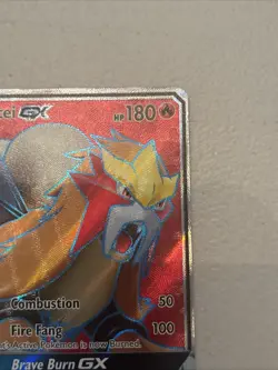 PokÃ©mon Entei GX TCG Full Art Holo Card Shining Legends 71/73 Ultra Rare - Image 5
