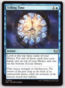 Telling Time - Commander: Duskmourn: House of Horror - MTG - Near Mint - Image 1