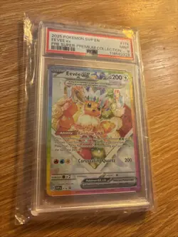 POKEMON PRISMATIC EVOLUTIONS SPC EXCLUSIVE BLACK STAR PROMO EEVEE EX 174 PSA 9  - Image 3