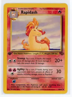 Pokemon TCG - Rapidash 44/64 - Jungle - 1st Edition Uncommon - Image 1