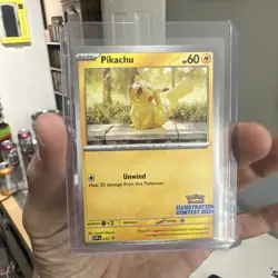 Pokemon Pikachu 214 2024 Illustration Contest Black Star Promo SVP - Image 1