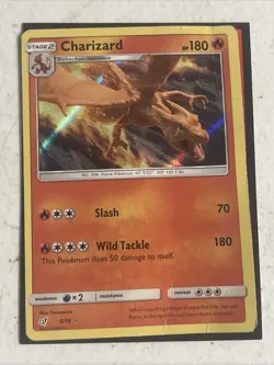 Charizard - 5/18 - Pokemon Detective Pikachu - Holo Rare - Pokemon TCG Damaged - Image 1