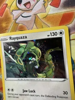 *SWIRL* Rayquaza SWSH029 Cosmos Holo Black Star Promo Pokemon Sword & Shield NM - Image 2