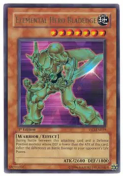 Yugioh! LP Elemental Hero Bladedge - YSD-EN019 - Ultra Rare - 1st Edition Lightl - Image 1