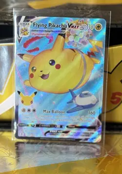 PokÃ©mon TCG Flying Pikachu VMAX Holo Ultra Rare Card 007/025 Celebrations NM - Image 2