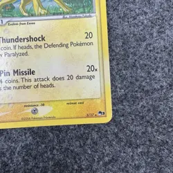 Jolteon 3/17 Rare Pop Series 3 Holo Promo Pokemon Card 2006 - Image 4