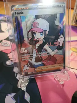 Hilda 164/086 Full Art Ultra Rare White Flare Holo PokÃ©mon TCG Card NM Condition - Image 1