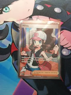 Hilda 164/086 Full Art Ultra Rare White Flare Holo PokÃ©mon TCG Card NM Condition - Image 2