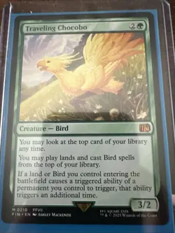 Traveling Chocobo Creature Card - Magic: The Gathering FFVII Regular - Image 1