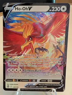 Pokemon Sword & Shield Silver Tempest Holo Card Ho-Oh v 140/195SWSH12 - Image 1