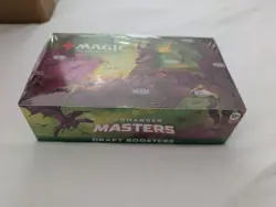 MTG Magic The Gathering Commander Masters Draft Booster Box Sealed - 24 Packs - Image 1