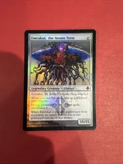 Emrakul The Aeons Torn Mtg Prerelease FOIL Lp Light Play Promo Eldrazi - Image 1